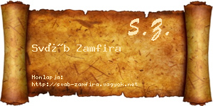 Sváb Zamfira névjegykártya
